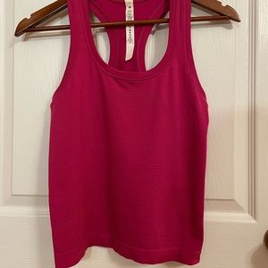 Lululemon swiftly tech racer back tank top 2.0 race length raspberry 4